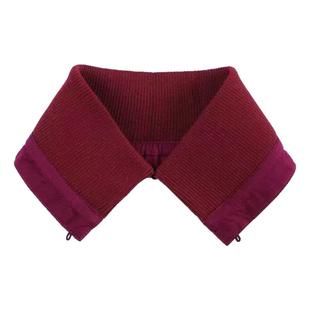 可拆卸羽绒服领子防脏护领假领子女百搭黑色针织螺纹秋冬加厚