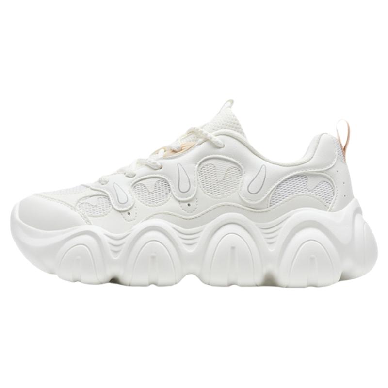 特步爪爪鞋2丨女鞋秋季轻便厚底增高老爹鞋休闲鞋百搭轻便运动鞋