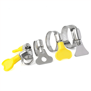304不锈钢带手柄式喉箍抱箍卡箍 水管煤气管夹固定夹手拧管卡扣圈