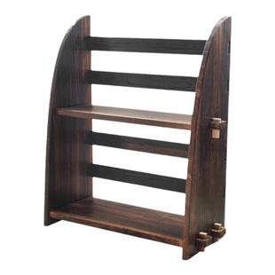 飘窗书架简约实木矮书柜落地架创意桌面学生收纳置物架日式小书柜