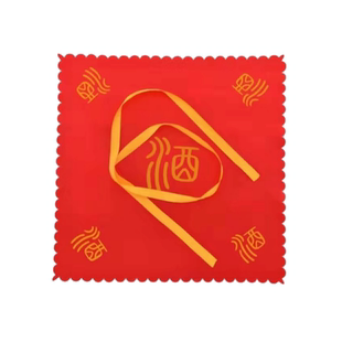 【一件批发】酒布封口红布可定制加厚大酒坛盖坛布头巾酒缸封布