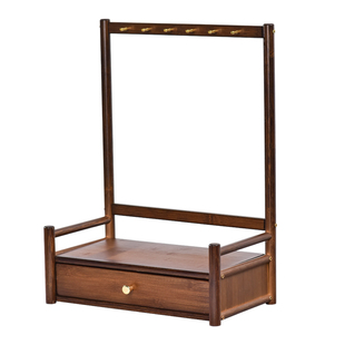 多功能毛笔挂架置物笔架书法专用多层楠竹木创意挂毛笔的收纳架子