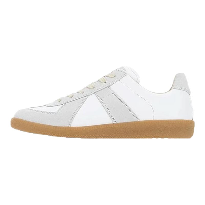 【自营】Maison Margiela/马丁马吉拉法国女款白色拼接皮革运动鞋