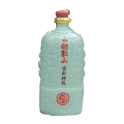 古越龙山20年陈黄酒 古越神酿二十年陈花雕酒木盒青瓷瓶半干2.5L