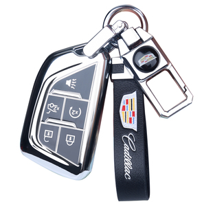 专用于26款凯迪拉克ct5钥匙套XT5 ct4 ct6 xt4锐歌男女钥匙包扣壳