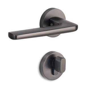 赛诺斯机械房门锁室内卧室手柄黑色分体现代简约静音木门把手家用