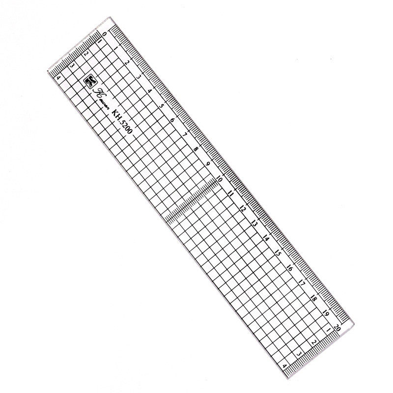 有机方格槽尺 动漫尺动漫直尺20cm30cm50cm动漫格子尺 绘图网格尺