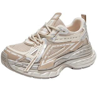 Lee Cooper厚底老爹鞋女款2026新款春季小个子增高潮流轻便休闲鞋