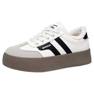 回力女鞋德训鞋女款2025新款冬季厚底百搭加绒加厚保暖运动鞋子女