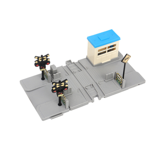 火车轨道配件道路交通铁路道口轨道信号灯平交道场景火车站扩展件