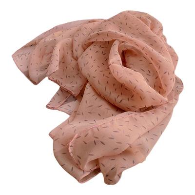 柔软乔其纱丝巾女秋季妈妈纱巾薄