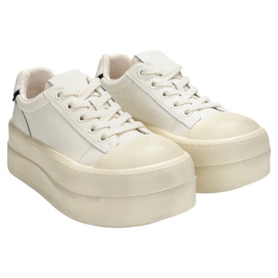 SGIRL TWTW厚底增高小白鞋女2025秋冬百搭休闲运动做旧松糕底板鞋