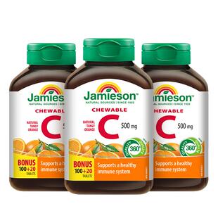 【蜜蜂惊喜社】Jamieson健美生维生素c维他命咀嚼片