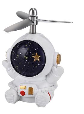 创意可爱宇航员竹蜻蜓太空人电瓶车摆件自行汽车载电动摩托装饰品