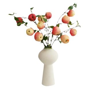 仿真花苹果果树枝石榴柿子假花客厅摆设平安喜乐摆件装饰仿真水果