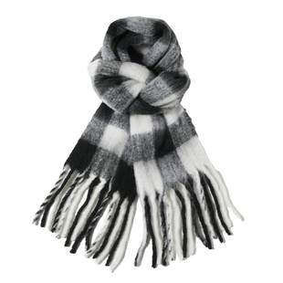 格子围巾冬季女2023新款高级感韩版百搭保暖大披肩仿羊绒围脖情侣