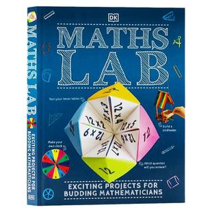 DK出版数学实验室 英文原版Maths Lab Exciting Projects for Budding Mathematicians 少儿数学知识科普百科儿童数学知识趣味手工