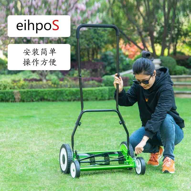 包邮20寸四轮手推式滚刀割草机家用小型花园小面积草坪修剪草坪机