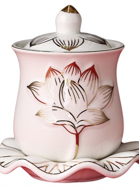 陶瓷供杯供佛水杯家用供奉观音净水杯佛前供水杯供佛杯大悲水贡杯