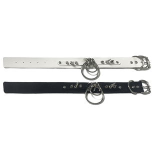 【MAS救护所】朋克风铆钉圆环项圈 choker pu仿皮饰品无性别配饰