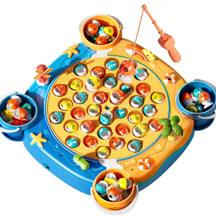 幼儿童玩具钓鱼宝宝1一2岁3到6蒙氏拼图积木益智早教练孩子专注力