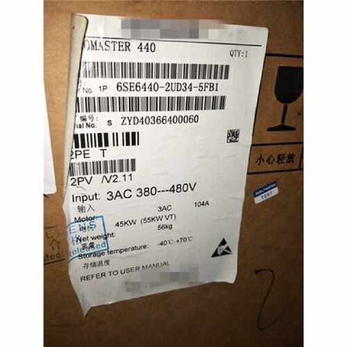 议价6SE6440-2UD34-5FB1西门子m440 45kW变频器6SE64402UD345FB1