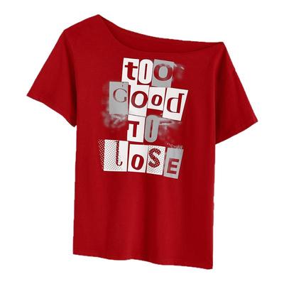 gagaopt辣妹风字母印花短袖T恤