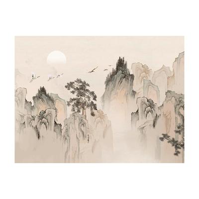 新古典背景墙壁布【全国上门贴】