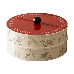 满得达中古风干果盘客厅茶几家用收纳盒2026新款高端瓜子糖果盒