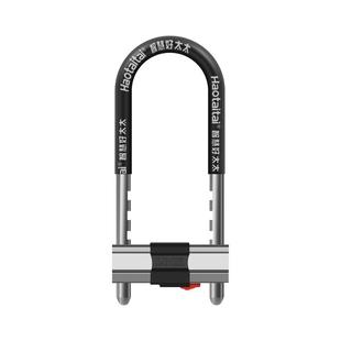 玻璃门锁U型锁锁具双门插锁玻璃锁推拉门长锁商铺u锁型室外U形锁