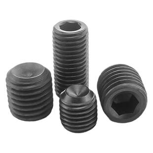 12.9级英制内六角螺丝钉6#美制凹端紧定无头螺钉机米顶丝3/16 1/4