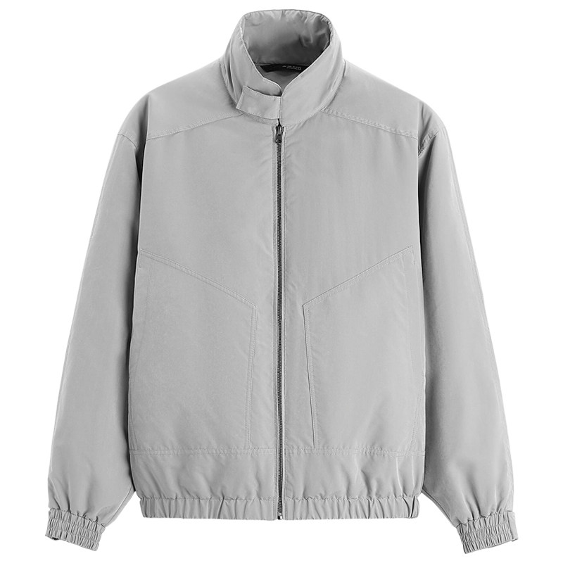 柜529！秋冬休闲男装立领薄棉服夹克纯色宽松棉衣外套8281326 811