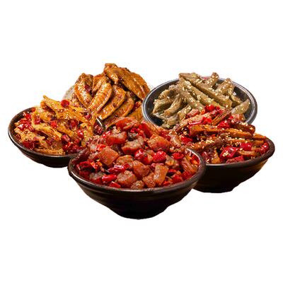 李子坝梁山鸡重庆冷吃零食麻辣牛肉/鸡丁礼盒装重庆伴手礼特产
