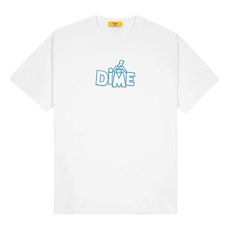 潮物Woo Dime Tee 字母印花Logo圆领宽松纯棉男女短袖中性风T恤