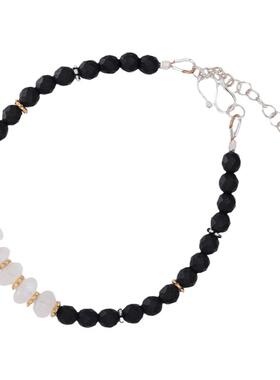 lotusmann纯银白磨砂小小月光石