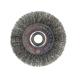正宗304角磨机平型钢丝轮不锈钢丝刷打磨除锈工业用100平形抛光刷
