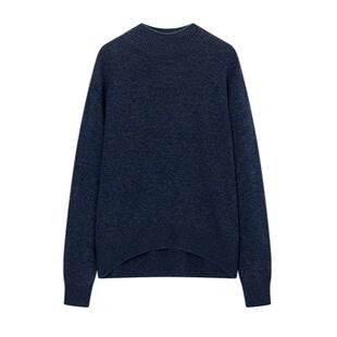 [100%山羊绒]TKY SHOP半高领羊绒衫女2025冬季新款慵懒高级感毛衣