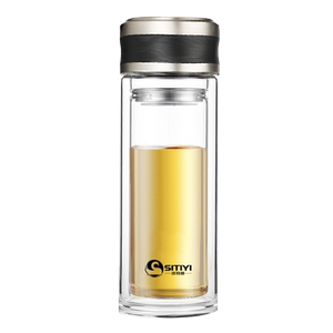 【诗特意】可定制双层保温玻璃杯