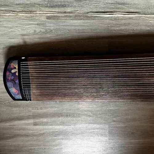 厂家直销调音发货兰音彩绘翔云考级音乐学院便携式1.25小古筝