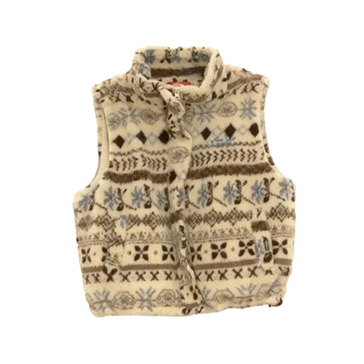 韩系提花羊羔绒马甲女款