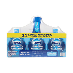 现货加拿大原装进口DAWN带喷头洗洁精去污剂护肤不伤手635ml*3