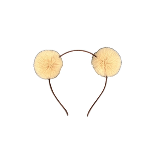 可爱洗脸发箍真獭兔毛毛球发夹网红小熊猫人球头箍少女发卡发饰女