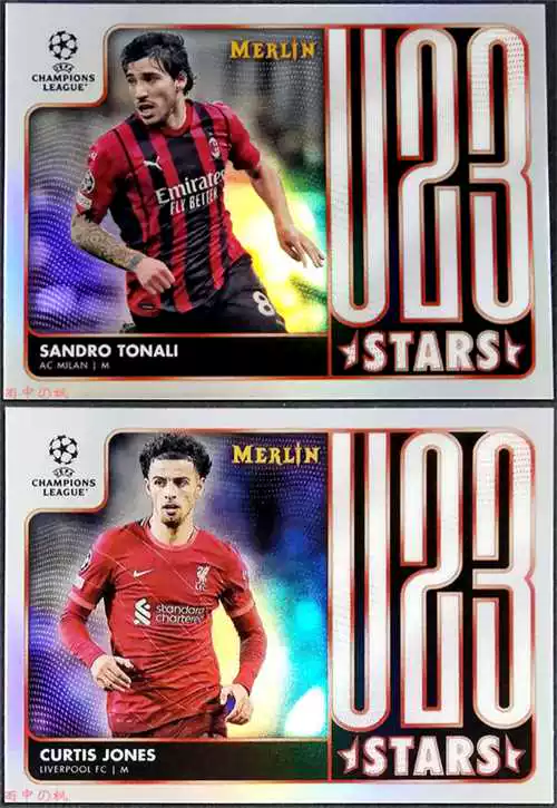 [瓒崇悆鍗 鎵樼撼鍒 鏌拏鏂惣鏂 2022 topps merlin 姊呮灄 u23 鎶樺皠鐗瑰崱]