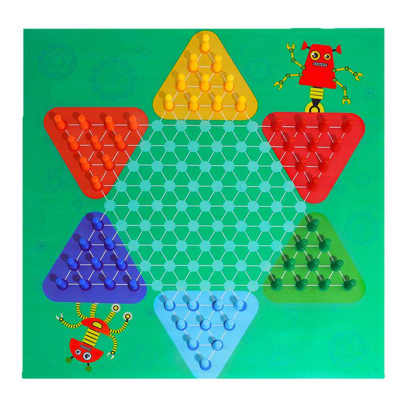 【柔软耐脏】传统跳棋桌面游戏