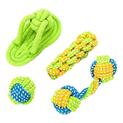 狗狗拔河玩具绳结拉扯咬绳子宠物幼犬磨牙互动麻绳球博美拖鞋耐咬
