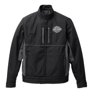 哈雷戴维森 B&S Softshell 防风夹克男摩托车撞色拼接薄外套茄克