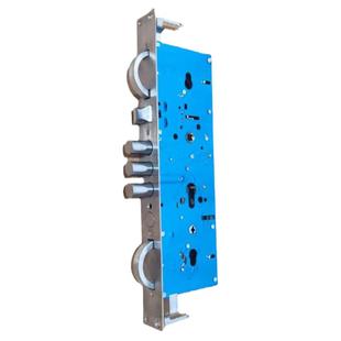 精品防盗门锁环形霸王锁体大钩锁具家用室外大门通用型铜门指纹锁