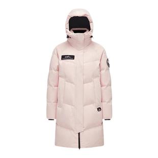 波司登极寒鹅绒羽绒服加厚连帽女中长款户外防风保暖工装白色外套