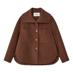 【臻绒高密奢毛呢】Laurel劳芮新款巴恩风短大衣LWL364D04100