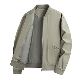 雪中飞2026春秋新款男士棒球服领夹克外套日系时尚百搭经典简约